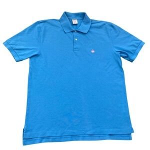 Vintage Brooks Brothers Blue Polo Mens Size M Performance Polo 1990s